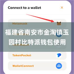 福建省南安市金淘镇玉园村比特派钱包使用