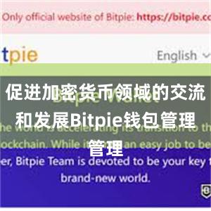 促进加密货币领域的交流和发展Bitpie钱包管理